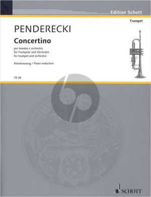 Penderecki Concertino Trumpet-Orchestra (piano red.) (red. by Claus-Dieter Ludwig)