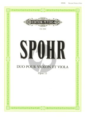 Spohr Duo Op.13 e-Moll (1808) fur Violine und Viola