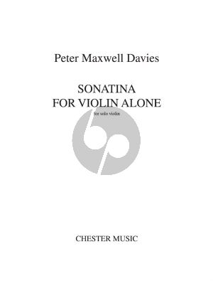 Maxwell Davies Sonatina Violin alone
