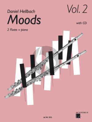 Moods Vol.2 for 2 Flutes and Piano Book with Cd