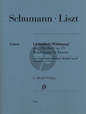 Schumann Liebeslied (Widmung) aus "Myrthen" Op.25 Klavier (arr. Franz Liszt) (Annette Oppermann)