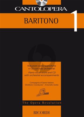 Cantolopera 1: Baritono Voice-Piano (Bk-Cd)