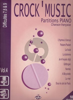 Crock 'Music Vol.4 Chanson Francaise Piano (Patrice Bourgès)