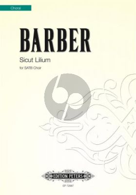 Barber Sicut Lilium SATB
