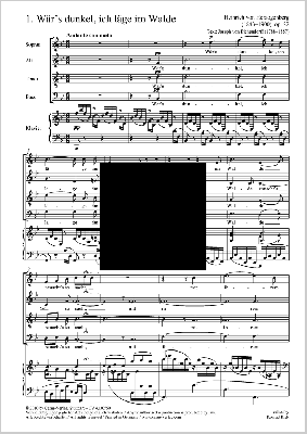 Herzogenberg 4 Notturnos Op.22 SATB-Klavier (ed. Konrad Klek)