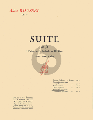 Roussel Suite en Fa Op.33 Piano 4 mains