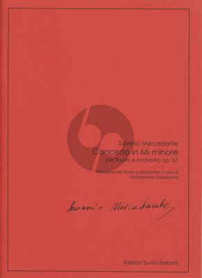 Mercadante Concerto e-minor Op.57 Flute-Orchestra (piano red.) (edited by Mariateresa Dellaborra)