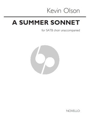 Olson A Summer Sonnet SATB