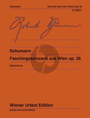 Schumann Faschingsschwank aus Wien Op.26 Klavier (ed. Michael Beiche) (Wiener-Urtext)