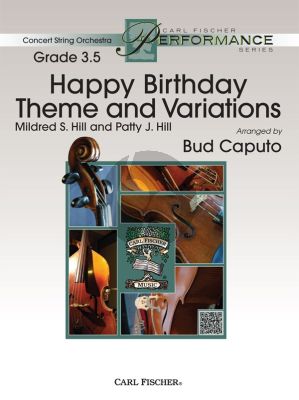 Hill Happy Birthday Theme and Variations String Orchestra (Score/Parts) (arr. Bud Caputo)