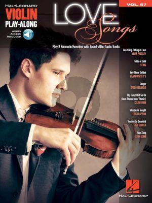 Love Songs (Violin Play-Along Series Vol.67 (Book with Audio online)