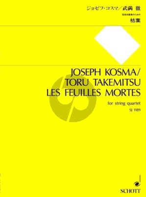 Kosma Les Feuilles mortes 2 Vi.-Va.-Vc. (Score/Parts) (transcr. by Toru Takemitsu)