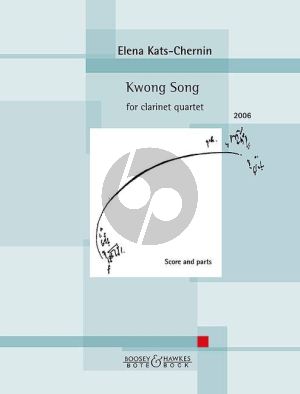 Kats-Chernin Kwong Song 3 Clarinets and Bass Clarinet (Score[in C]/Parts)