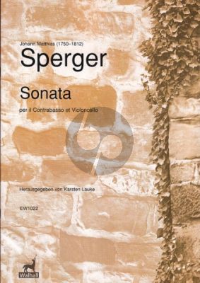 Sperger Sonata Double Bass and Violoncello (Score/Parts) (edited by Karsten Lauke)