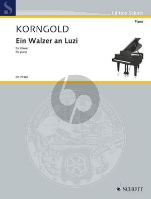 Korngold Ein Walzer an Luzi (1946) Piano solo