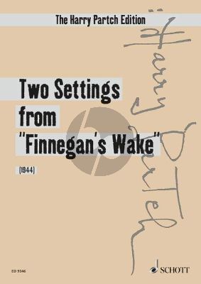 Partch Two Settings from "Finnegan's Wake" (text by James Joyce) Soprano with 2 Flutes (Score)