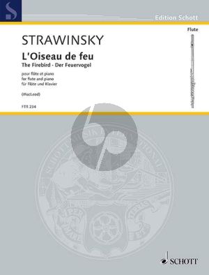 Strawinsky The Firebird (L'Oiseau de feu) (Selections of the Suite for Orchestra (1945) Flute-Piano (transcr. by Kyle MacLeod)