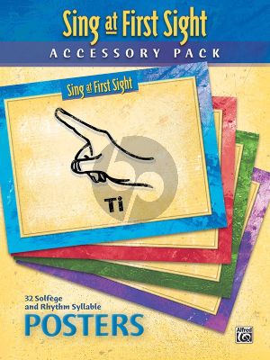 Beck-Lewis-Surmani Sing at First Sight Accessory Pack 32 Solfege and Rhythm Syllable Posters