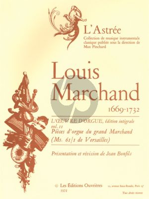 Marchand L'Oeuvre d'Orgue Vol.2 (edited Jean Bonfils)