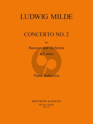 Milde Concerto No.2 Bassoon-Orchestra (piano red.) (edited by J. Schubert)