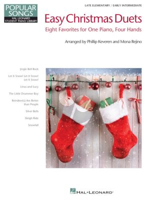 Easy Christmas Duets Piano 4 hds. (arr. Mona Rejino and Phillip Keveren) (late elementary level)
