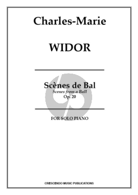 Widor Scènes de Bal Op.20 Piano