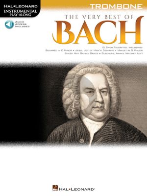 The Very Best of Bach Instrumental Play-Along Trombone (Book with Audio online)