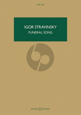 Funeral Song Op.5 Orchestra Study Score