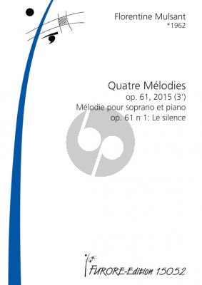 Mulsant Quatre melodies Op.61 No.1 Le Silence Soprano-Piano
