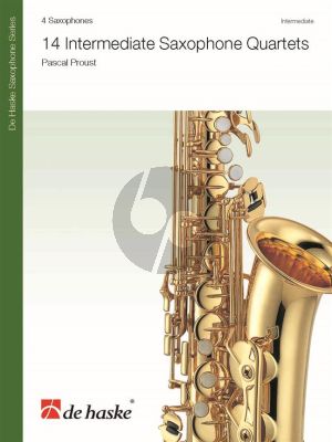 Proust 14 Intermediate Saxophone Quartets (Score/Parts)
