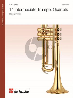 Proust 14 Intermediate Trumpet Quartets (Score/Parts)