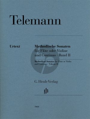 Telemann Methodische Sonaten Vol.2 Flöte (oder Violine) und Continuo (ed. Wolfgang Kostujak) (Henle-Urtext)