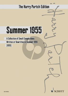 Partch Summer 1955 Bass-Low Female Voice-2 high Sopranos and Ensemble Study Score (facsimile)