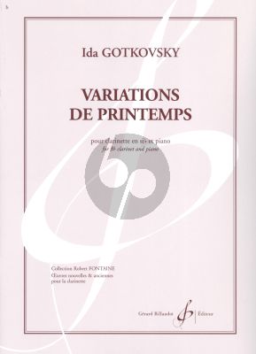 Gotkovsky Variations de Printemps Clarinet-Piano (advanced) (grade 8)