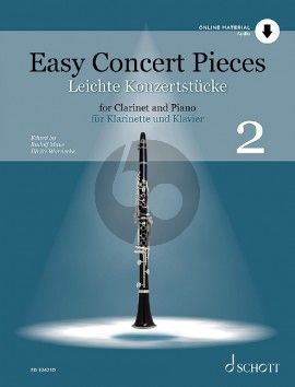 Easy Concert Pieces (22 Pieces from 4 Centuries) Clarinet-Piano (Bk-Cd) (edited by Rudolf Mauz and Ulrike Warnecke)