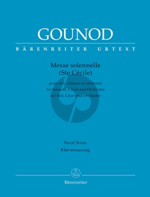 Gounod Messe solennelle (Ste Cécile) for Soloists-Choir and Orchestra Vocal Score (lat.) (Hans Schellevis)