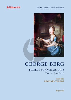 Berg 12 Sonatinas Op.3 Vol.2 (No.7-12) Harpsichord (edited by Michael Talbot)