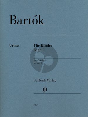 Bartok Für Kinder Vol.1 Klavier (László Vikárius und Vera Lampert) (Henle-Urtext)