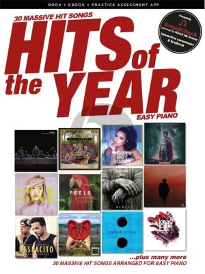 Hits of the Year 2017 Easy Piano (Book with Audio online)