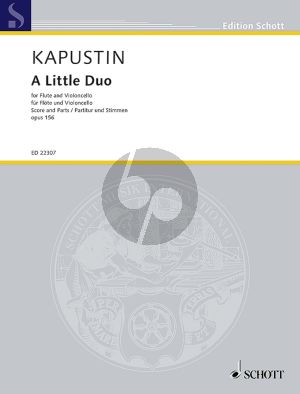 Kapustin A Little Duo Op.156 Flute and Violoncello (Score/Parts)
