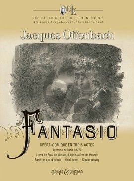 Fantasio (Comic opera in three acts and four scenes Paris version (1872) Vocal Score