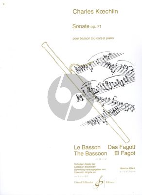 Koechlin Sonate Op.71 Basson ou Cor en Fa et Piano