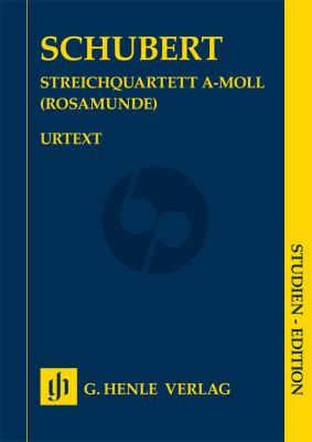 Schubert Streichquartett a-moll Op.29 D 804 (Rosamunde) 2 Vi.-Va.-Vc. Studienpartitur (ed. Egon Voss) (Henle-Urtext)