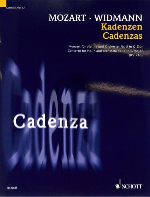 Widman Cadenzas for Concerto No.3 G-major KV 216 by W. A. Mozart Violin