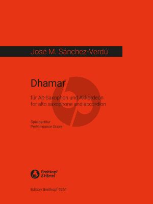 Sanchez-Verdu Dhamar Alto Saxophone and Accordion (Playing Score)