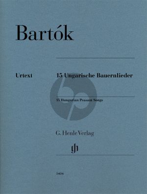 Bartok 15 Ungarische Bauernlieder Klavier (László Somfai) (Henle-Urtext)