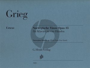Grieg Norwegische Tänze Op.35 Klavier zu vier Händen (Einar Steen-Nøkleberg und Ernst-Günter Heinemann) (Henle-Urtext)