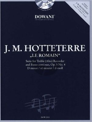 Hotteterre Suite d-moll Op.5 No.4 Altblokfluit-Bc (Bk-Cd) (Dowani)