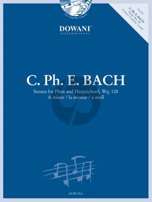Bach Sonata a-moll Wq. 128 Flute-Bc (Bk-Cd) (Dowani)