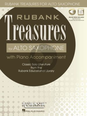 Rubank Treasures for Alto Saxophone (Book with Audio online) (stream or download) (edited by Himmie Voxman)